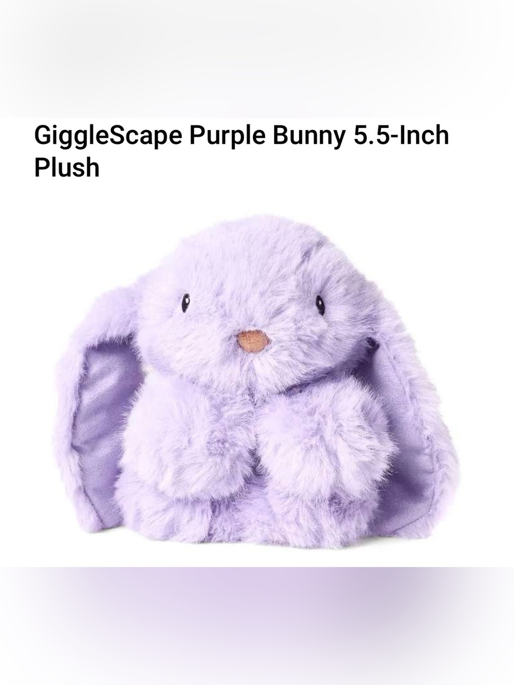 GiggleScape Purple Bunny 5.5-Inch Plush